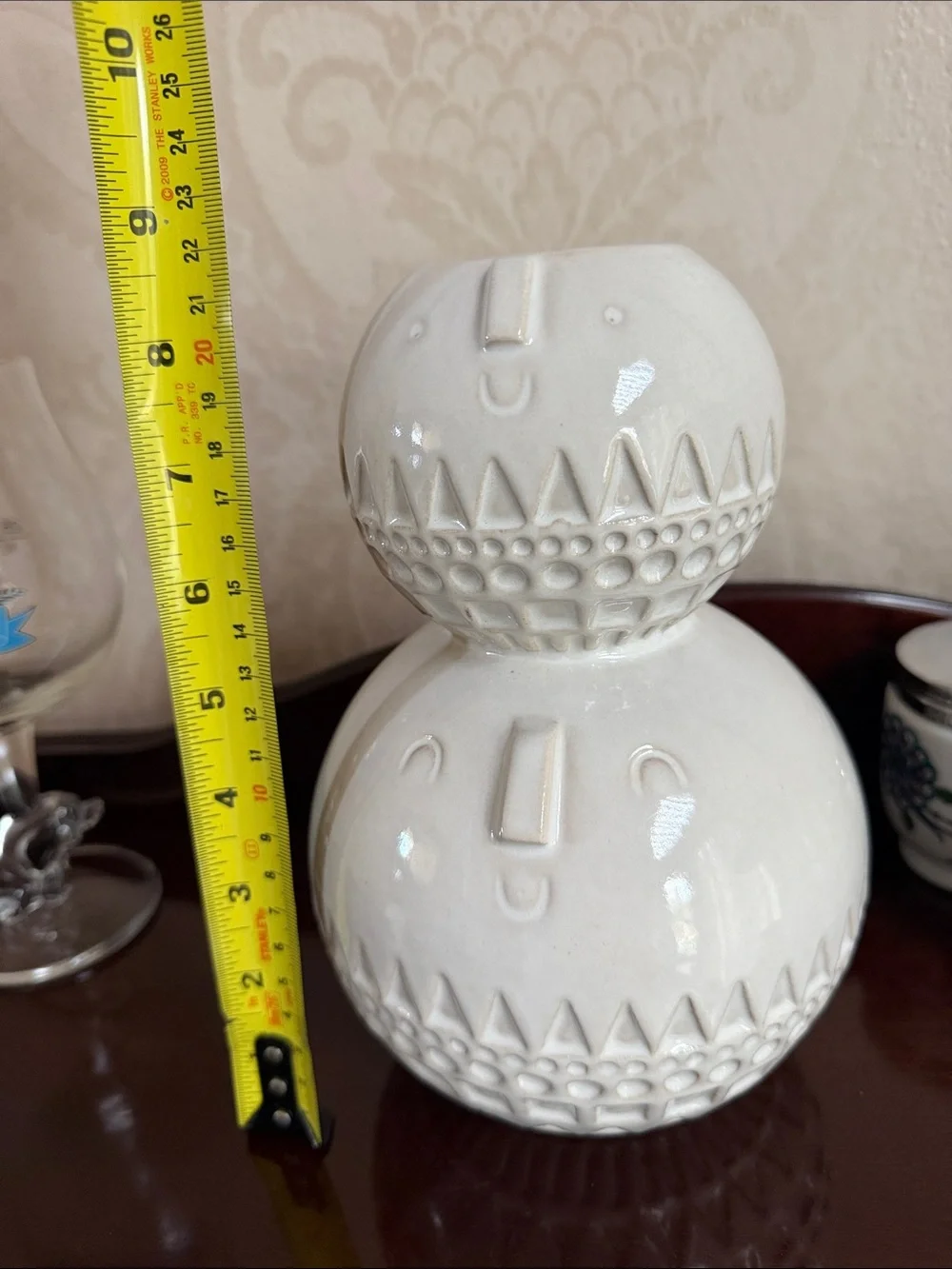 West Elm + Atelier Stella  double face white ceramic vase